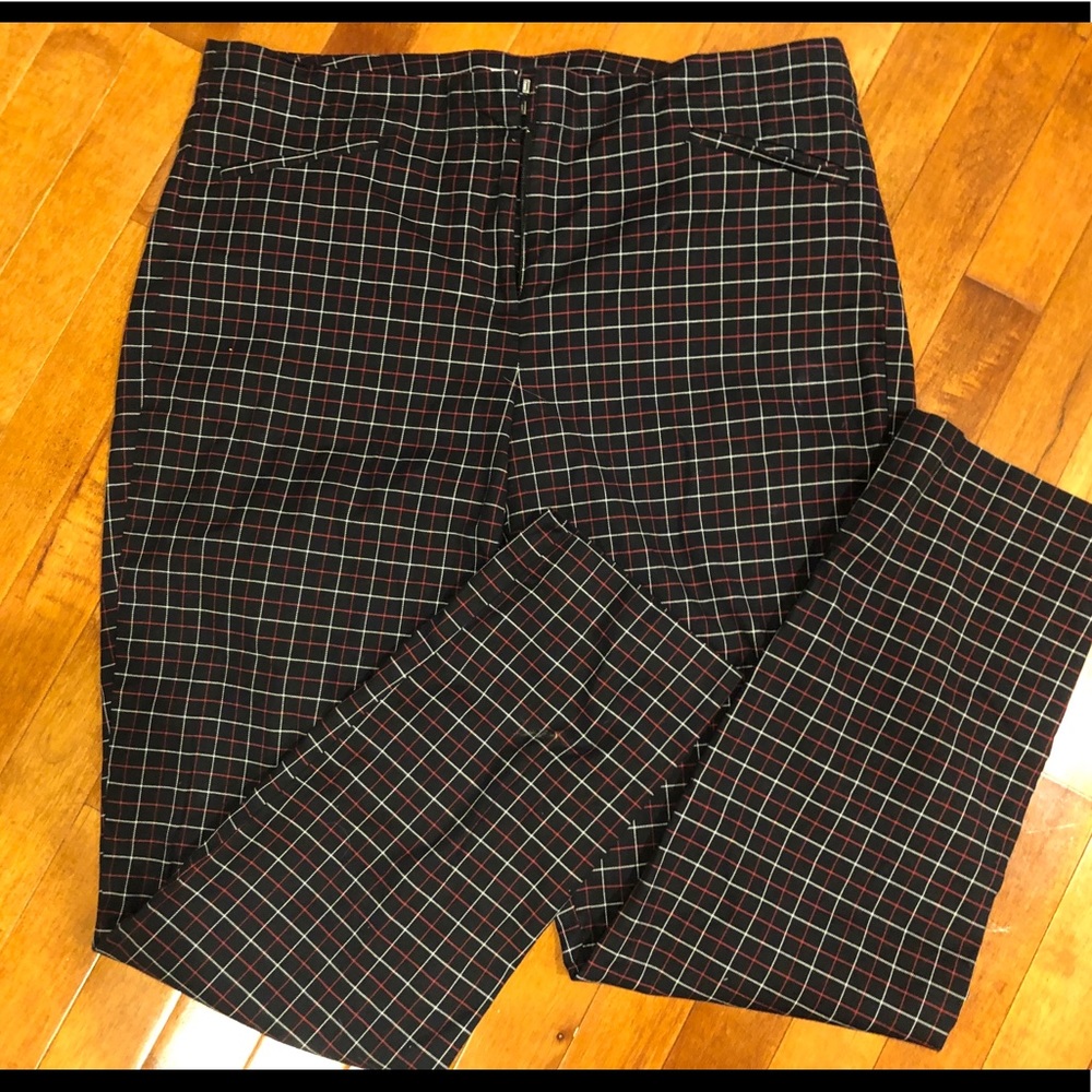 J. Jill Black plaid pants. Size 12 Tall